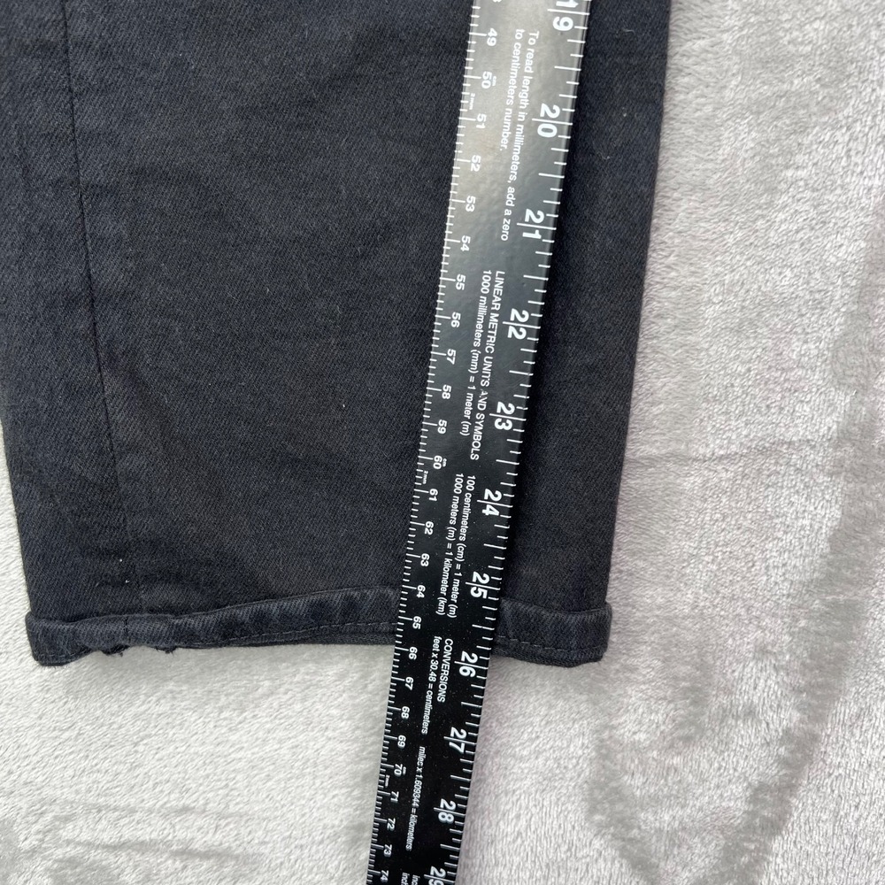 Levis Premium Jeans Womens 26 Black Wedgie Straight American Button Fly Denim - Picture 5 of 14